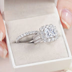 Sterling Silver Wedding Ring Set