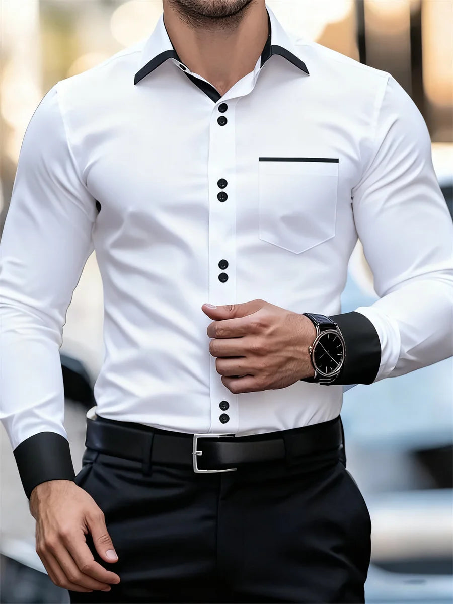 Printed Casual Collar Long Sleeve Shirt