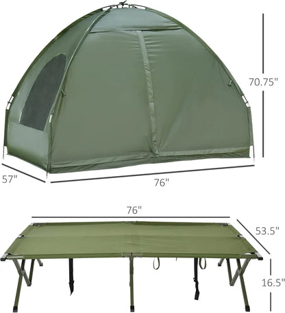2 Person Foldable Camping Cot Tent