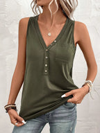 Olive Green Pocket Vest