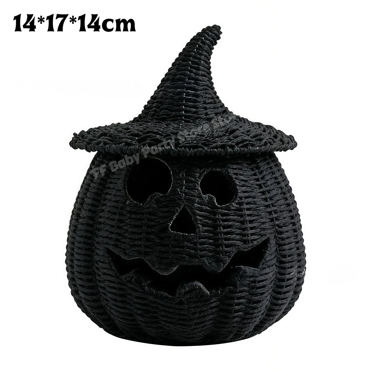 Wicker Pumpkin Lantern Storage Box