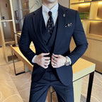 Luxury Stripe Korean Slim Tuxedo Set