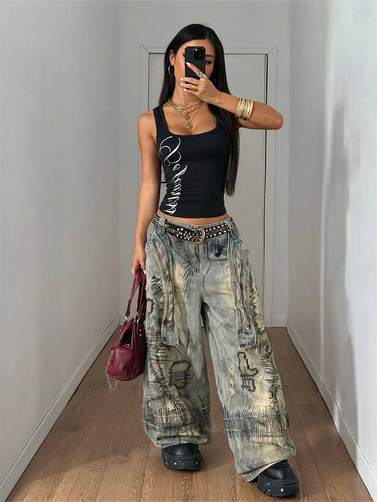 Polyester Solid Crop Tank Top