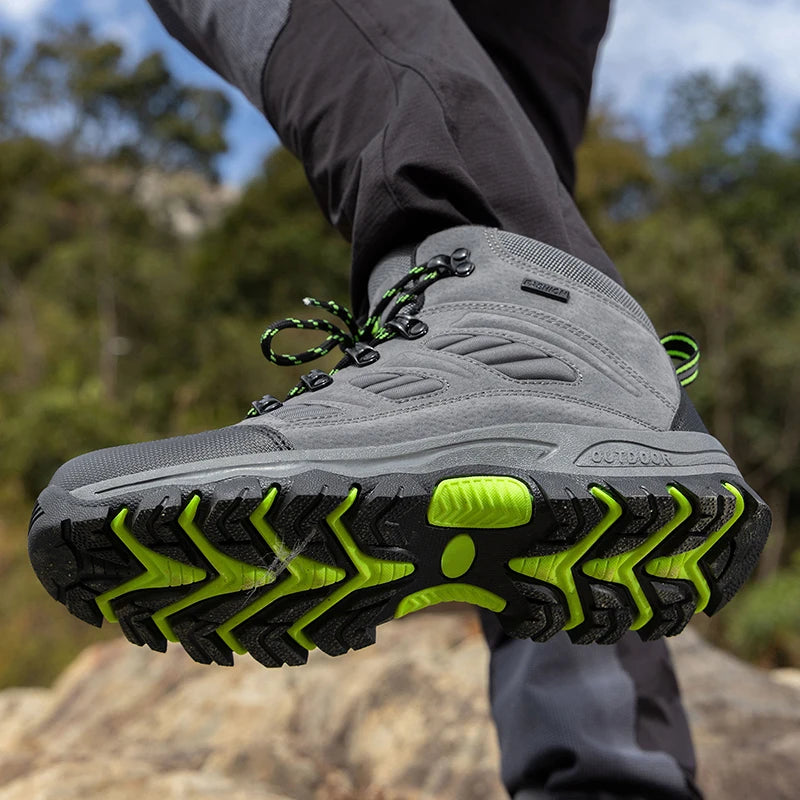 High-Top Waterproof Hiking Shoes