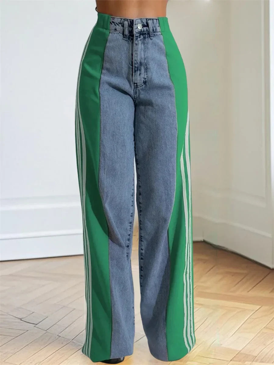 Wide Leg Denim Jeans