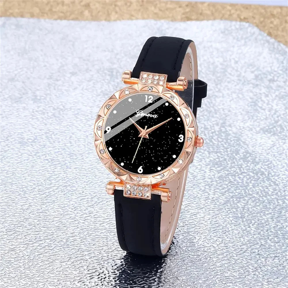 Women’s Luxury Rhinestone Watch Set