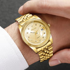 Yolako Rhinestone Calendar Quartz Watch