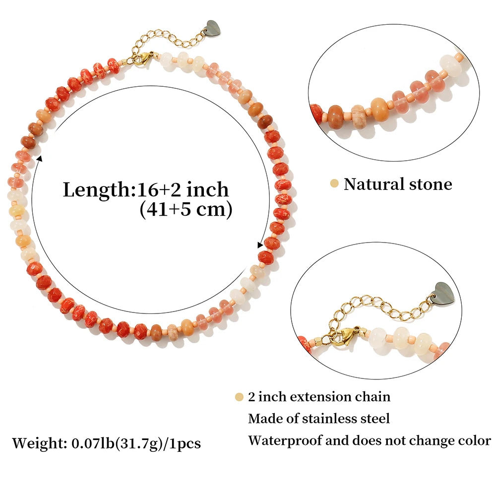 Rainbow Gemstone Choker Necklace