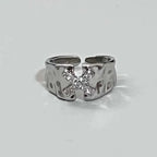 Silver Gothic Star Ring 1