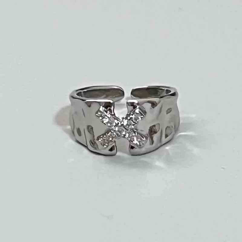 Silver Gothic Star Ring 1
