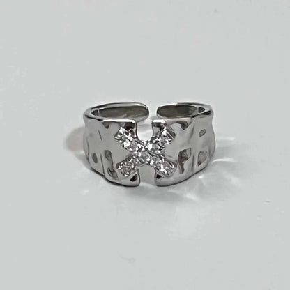 Silver Gothic Star Ring 1