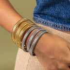 Gold Stainless Steel Bangle