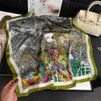 Print Square Sunscreen Scarf