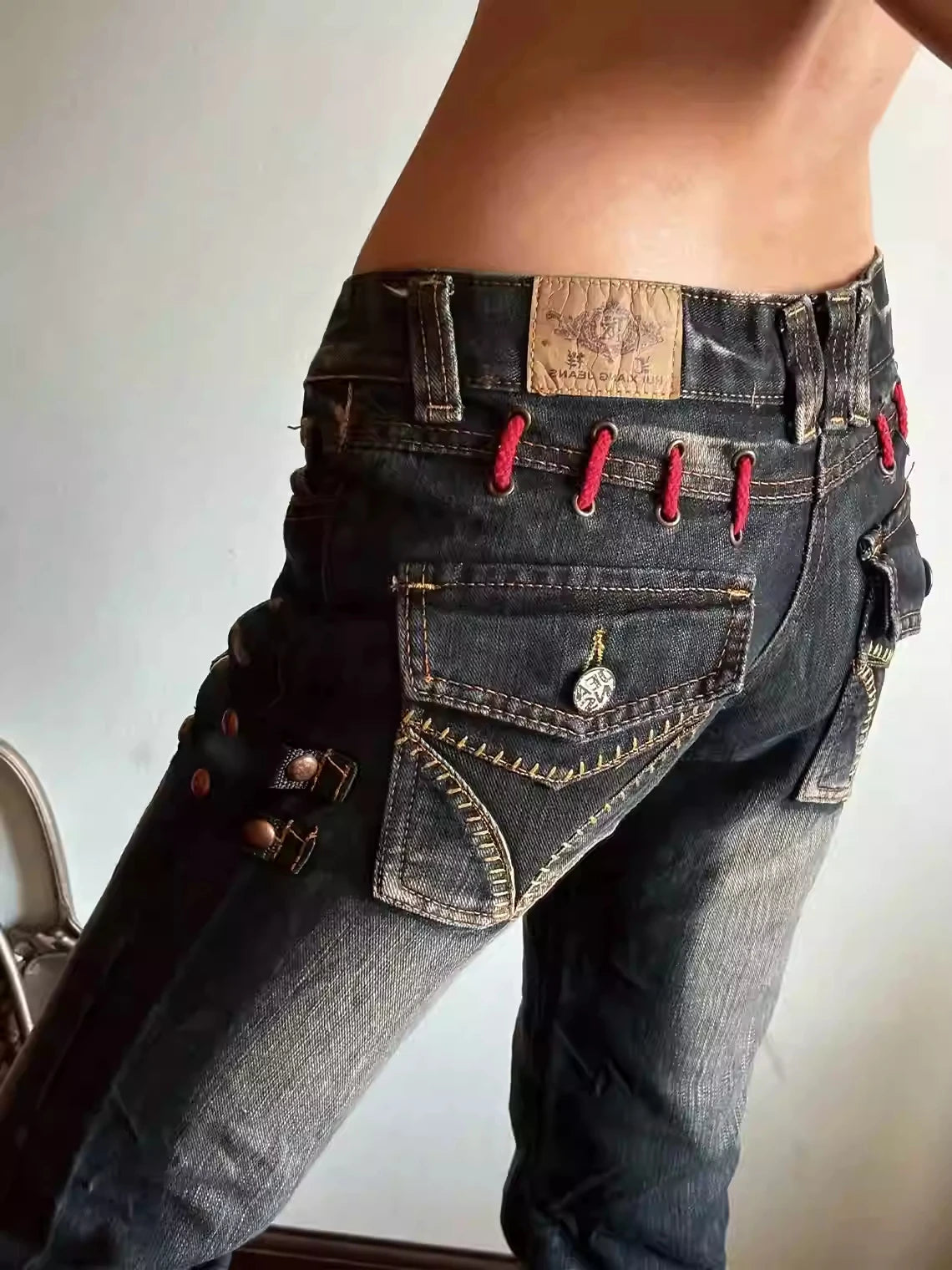 Zynvora Low-Rise Bootcut Jeans