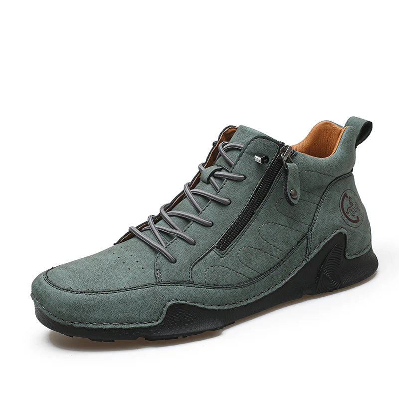 Handmade Leather Ankle Winter Boots