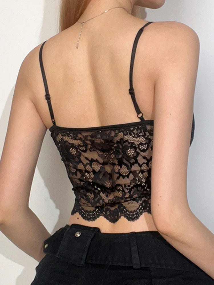 Gothic Lace Crop Top