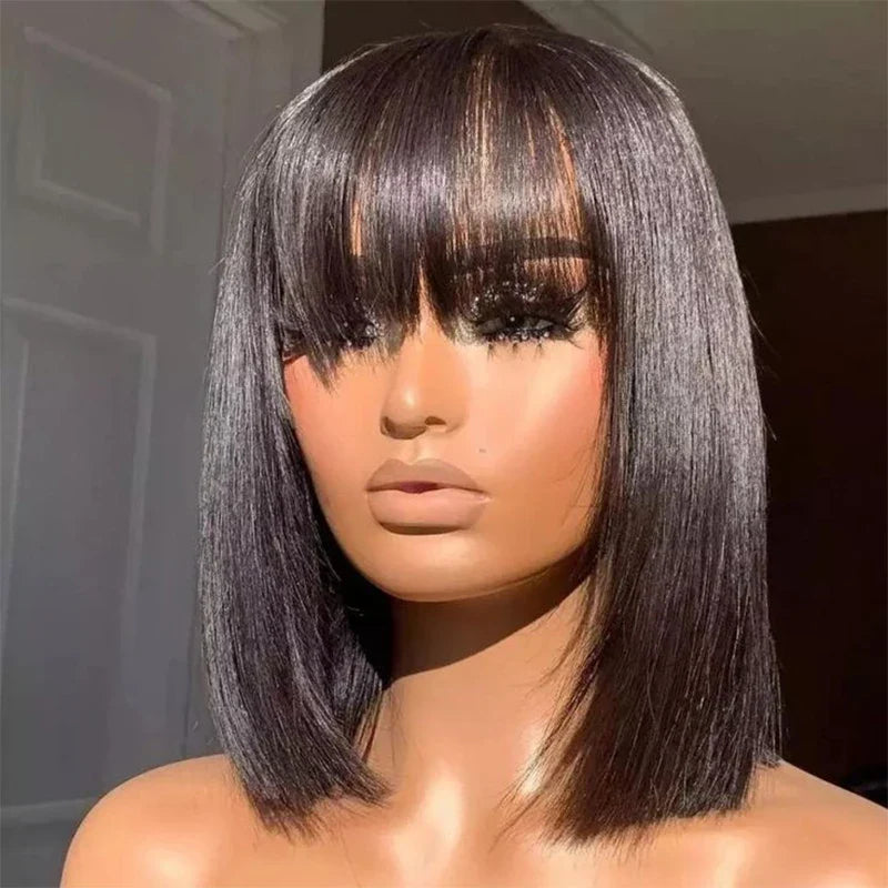 Double Drawn Human Hair Wig