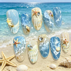 3D Ocean Wave Press Nails