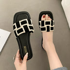 Roman Square Slippers