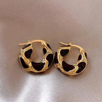 Vintage Water Drop Hoops