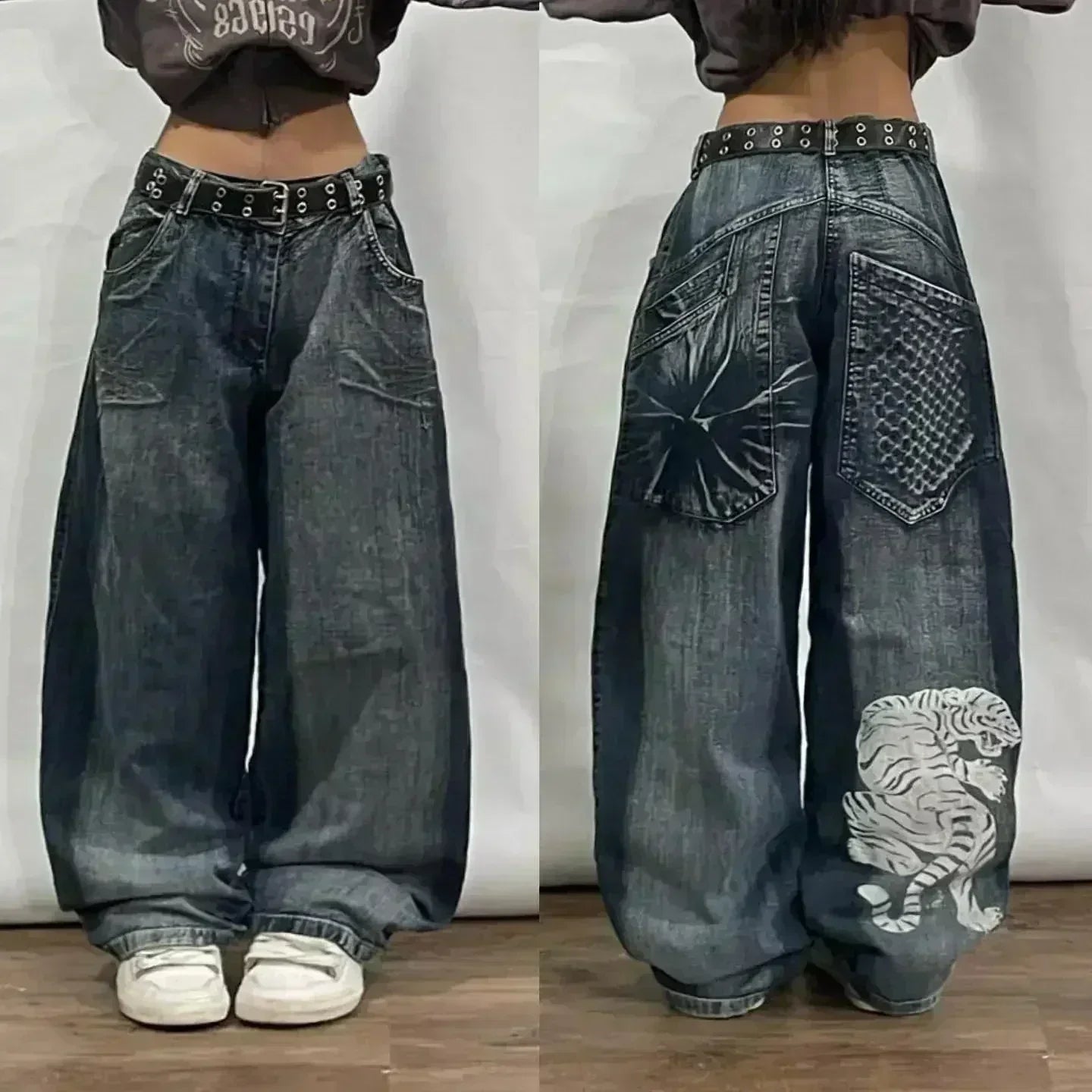 Joker embroidered jeans