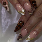 Brown Leopard Print Pattern False
