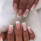 Gradient Wearing Fake Nails Long