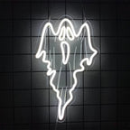 Bat and Ghost Neon Sign