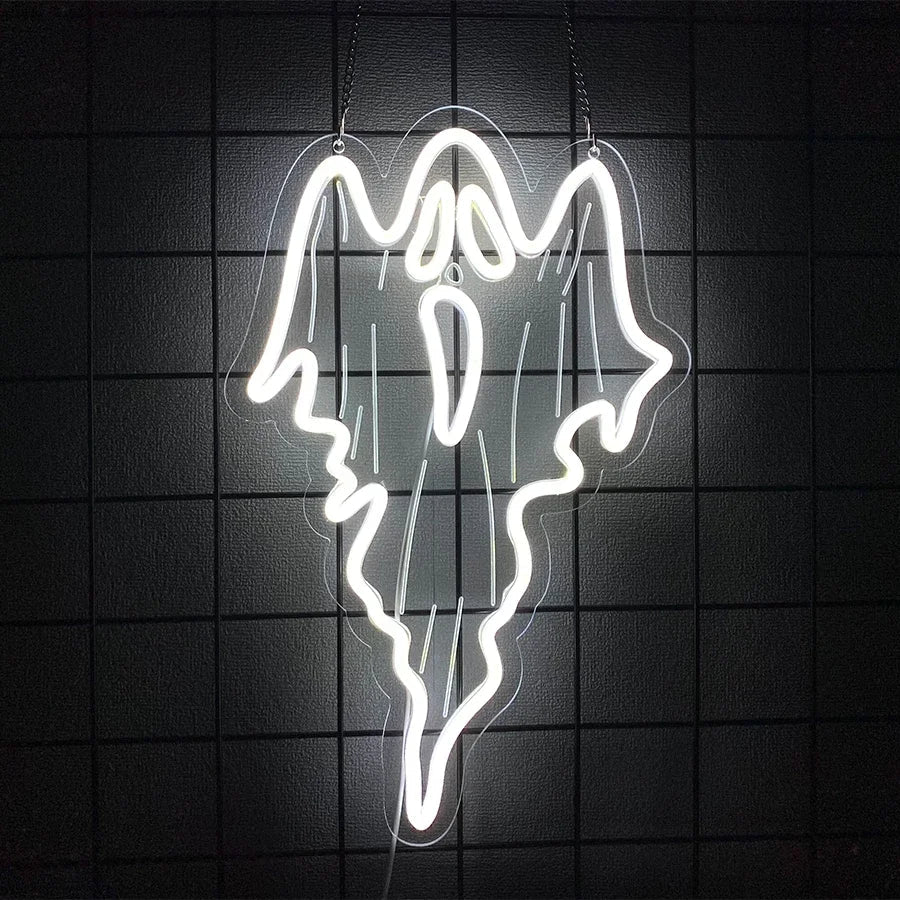 Bat and Ghost Neon Sign