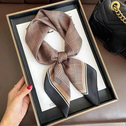 Luxury Print Silk Square Scarf