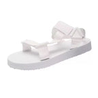 Women Canvas Cover Heel Sandals