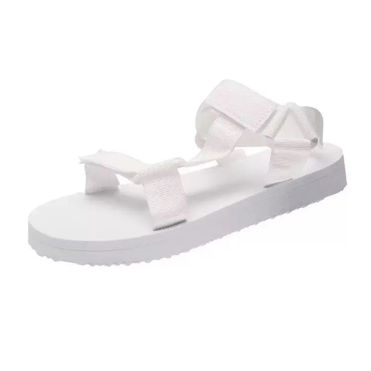 Women Canvas Cover Heel Sandals