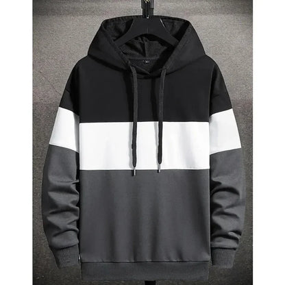 3D Color Block Hoodie