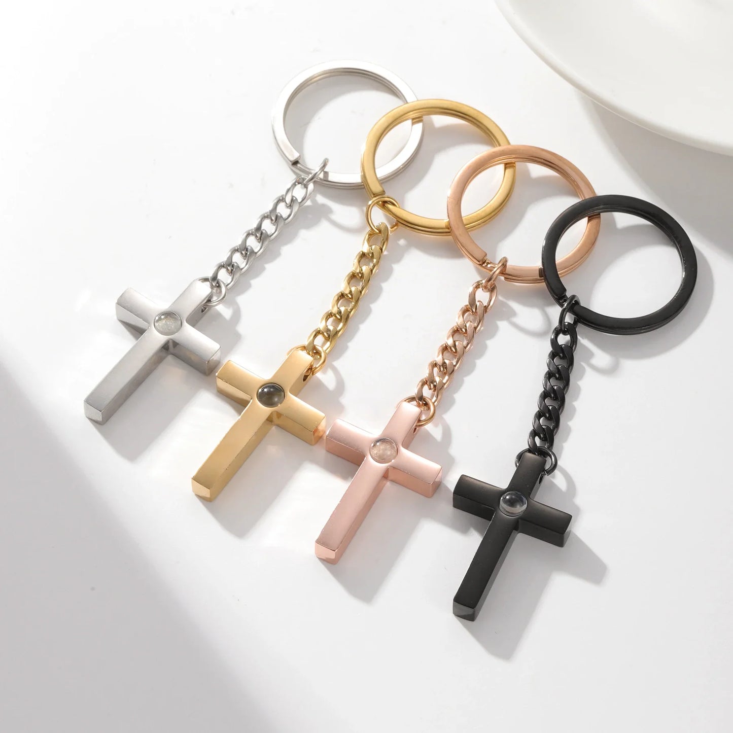 Customized Cross Projection Necklace