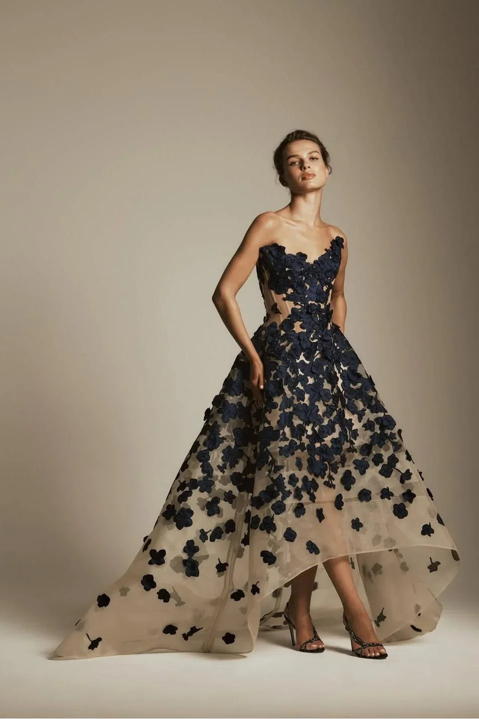 Appliqued Sweetheart Ball Gown