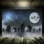 Zombie Explosion Halloween Photography Backdrop