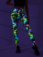 Digital 3D Print Fitness Leggings