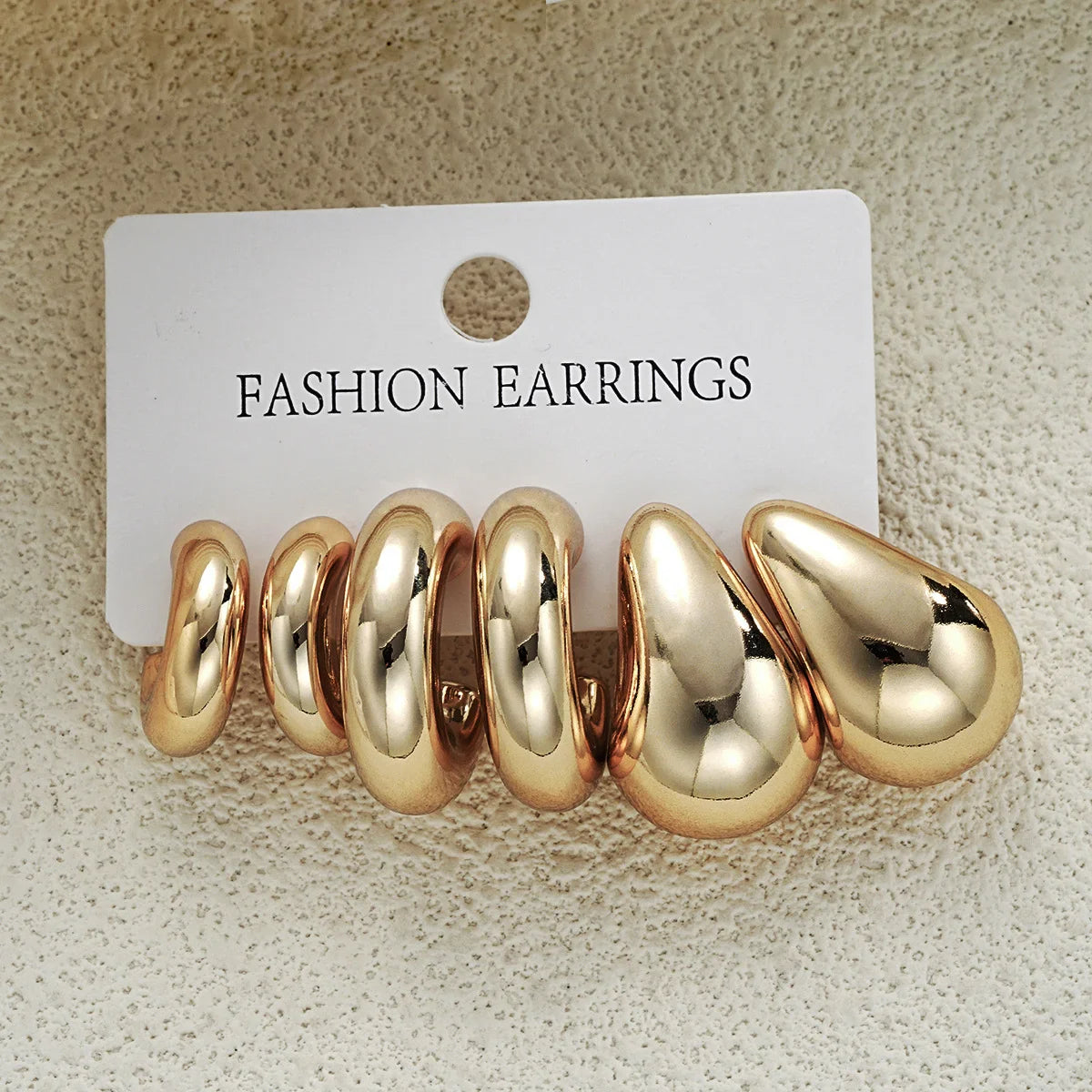 Chunky Gold Hoop Earrings