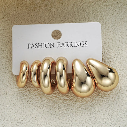 Chunky Gold Hoop Earrings