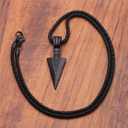 Retro Triangle Arrowhead Necklace