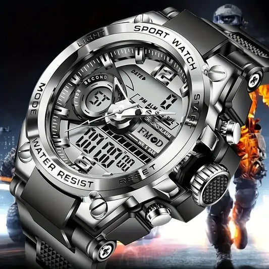 Digital Military Steel Watch