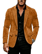 Suede Texture Notch-Lapel Sport Coat