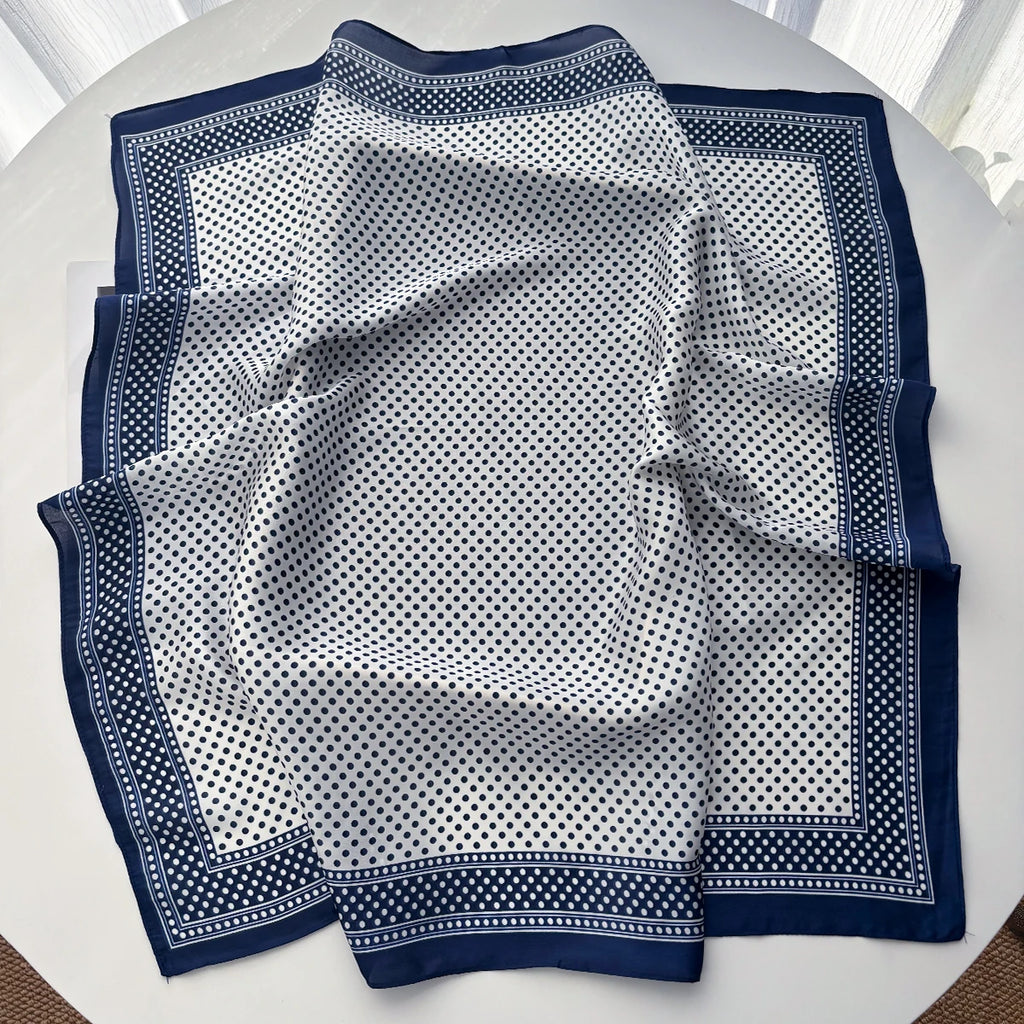 Polka Dot Printed Square Bandana