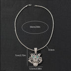 3D Tiger Pendant Necklace