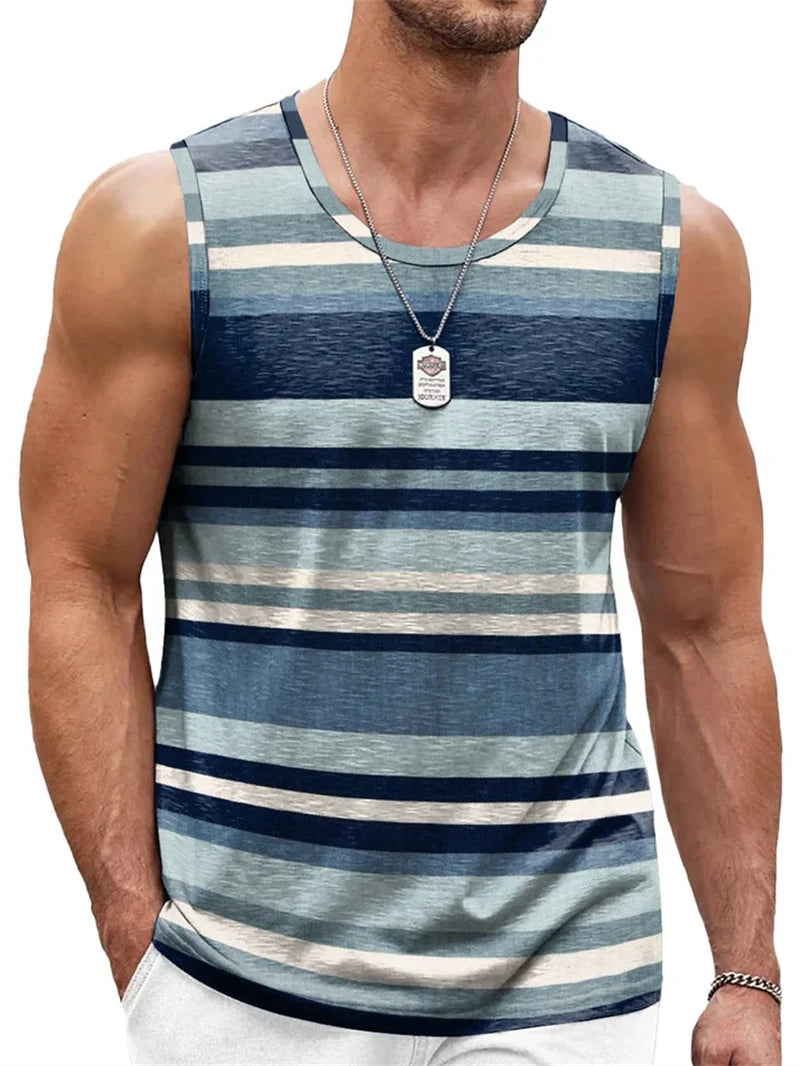 Vintage Stripe Quick-Dry Tank Top