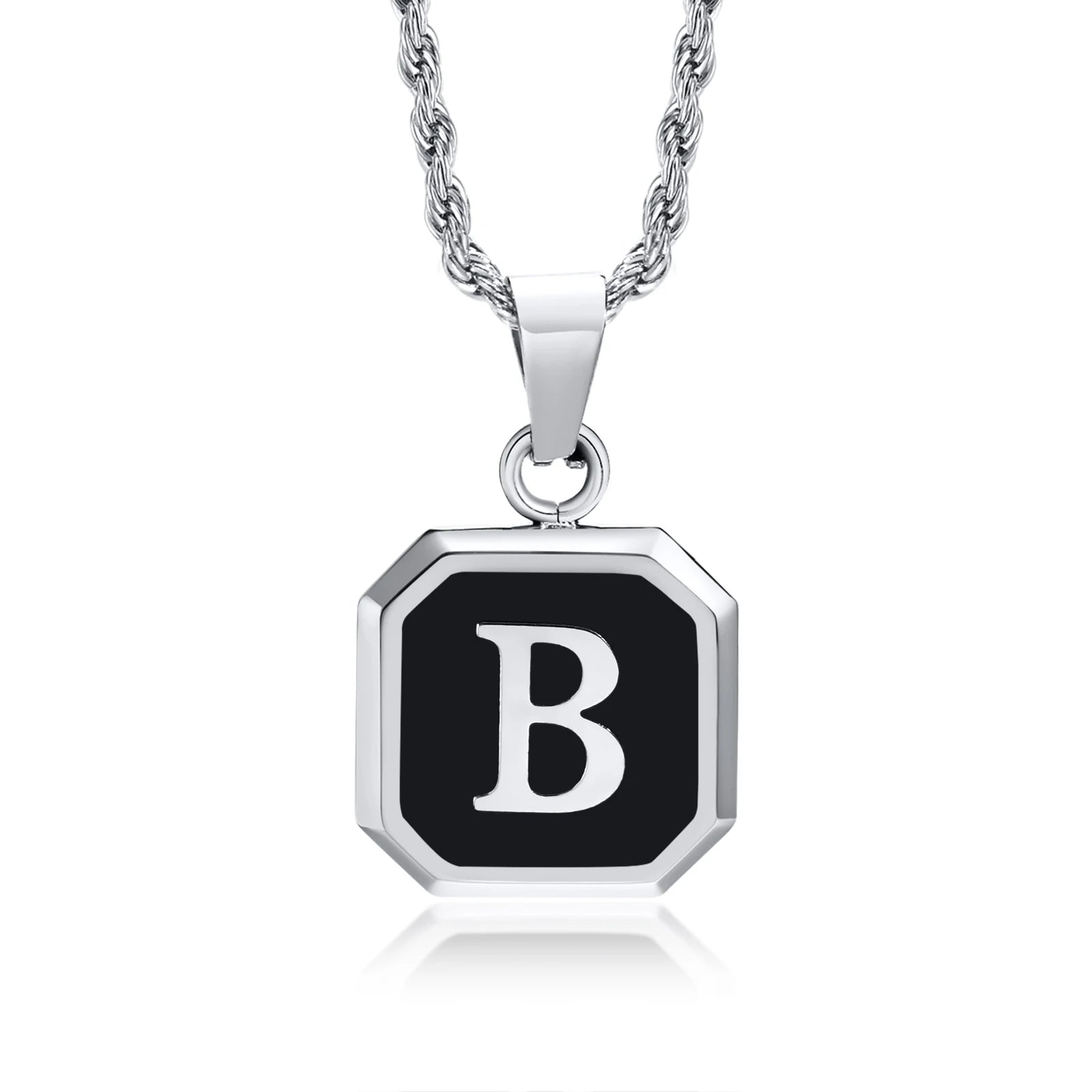 Initials Letter Pendant Necklace