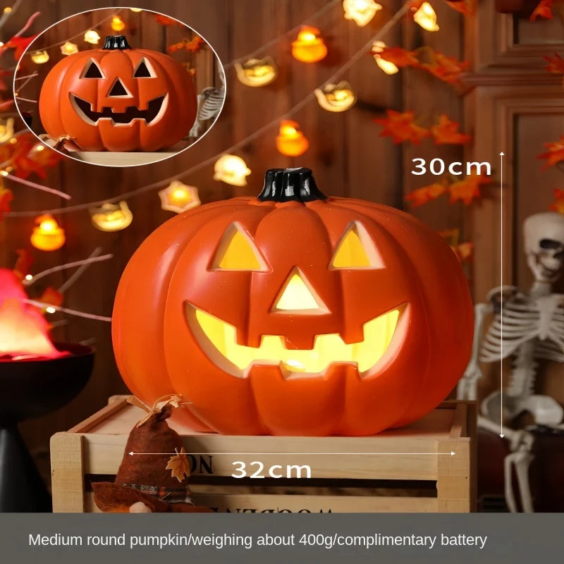Glowing Pumpkin Lantern Decor