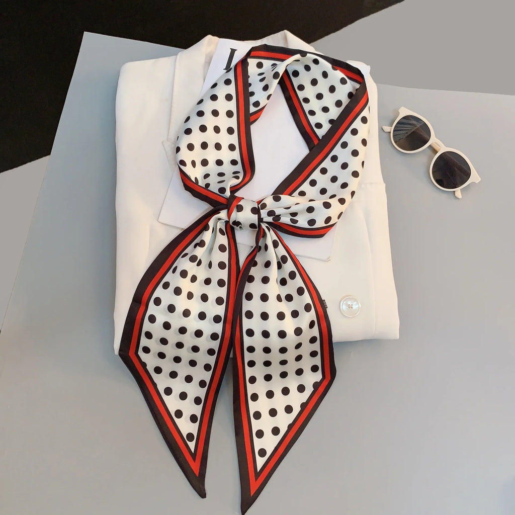 Horse Pattern Long Silk Scarf