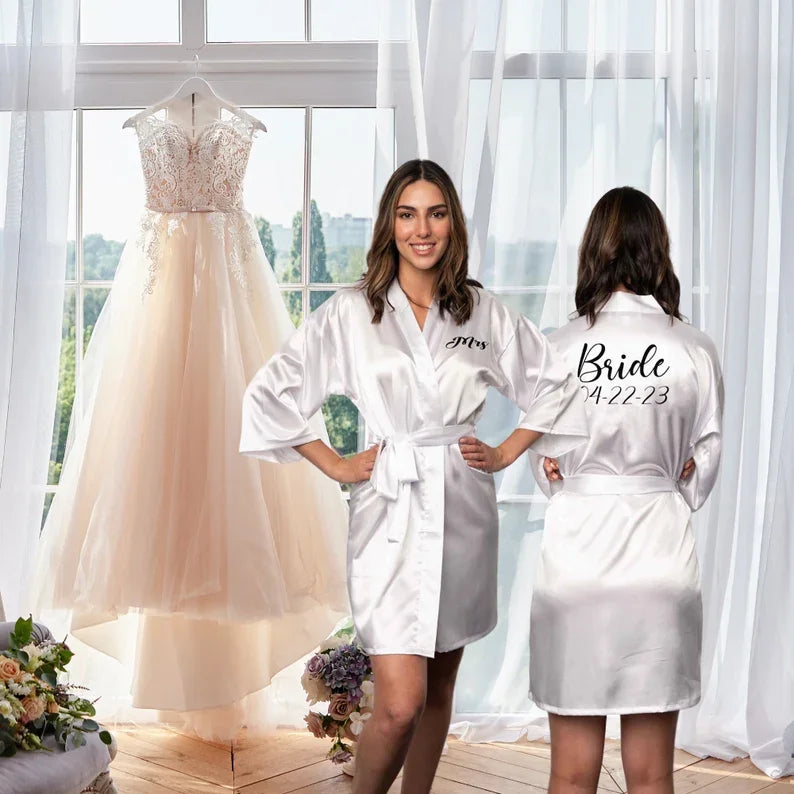 Personalized Satin Bridesmaid Robe