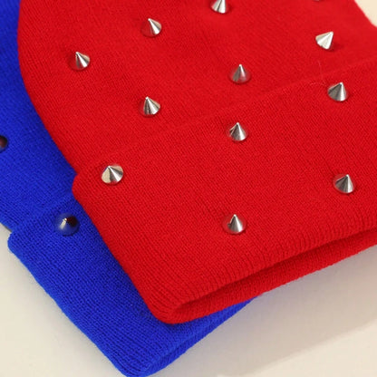 Punk Rivet Gothic Beanie Hat
